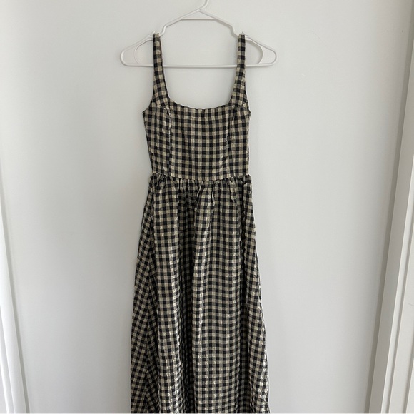 Princess Polly Black and Cream Checkered Maxi Dress - Picture 2 of 5